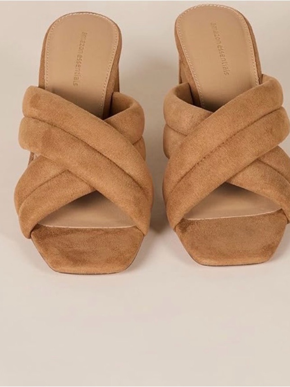 Suede Crisscross 12 Block Heel S
Mule - Tan 
NWT 💜